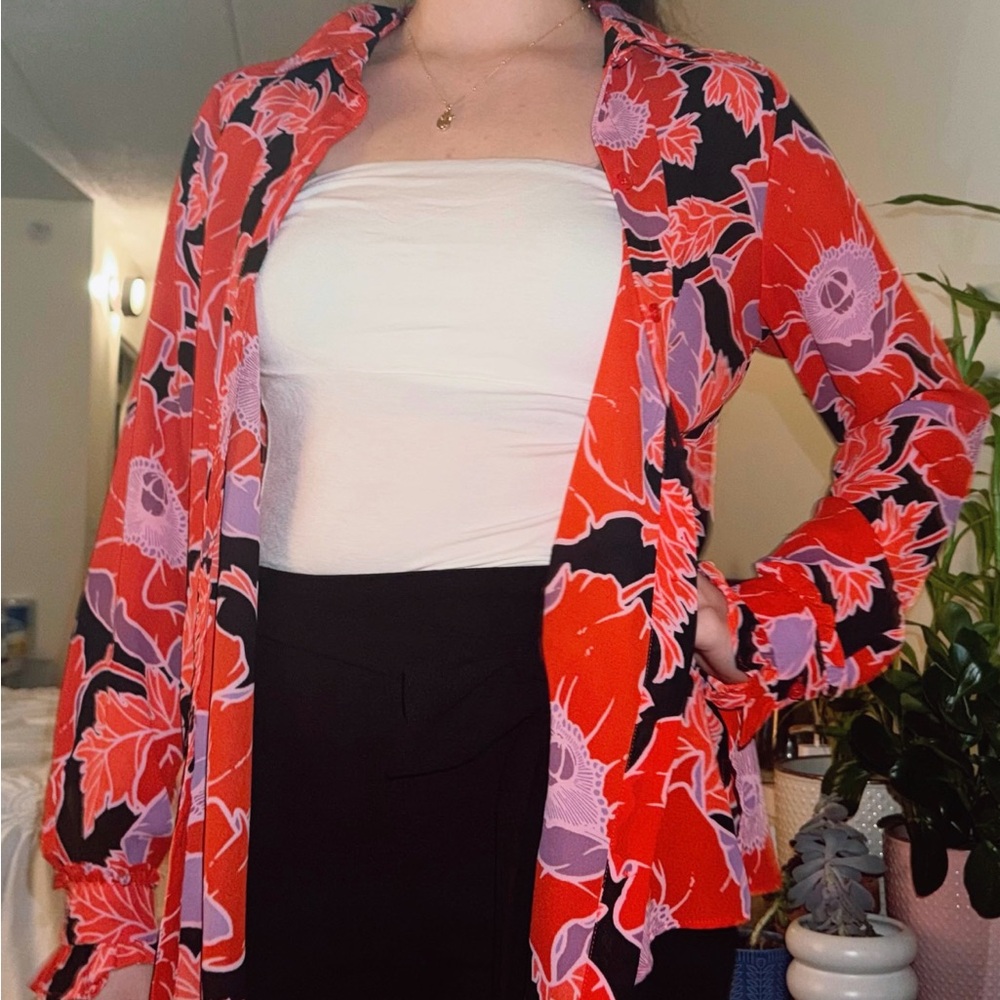 Floral Button Up Shirt